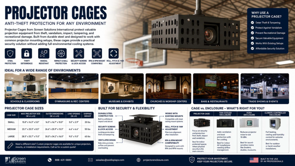 Projector Cages overview
