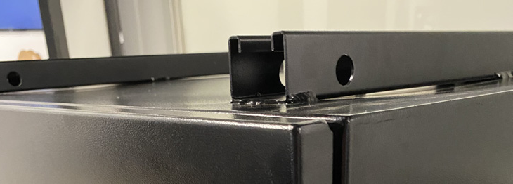 Integrator Series top and bottom Unistrut mounting detail
